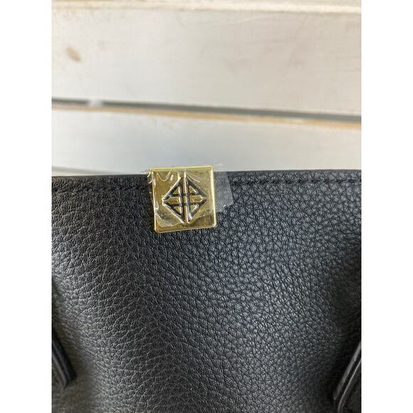 ANTONIO MELANI BLACK LEATHER SHOULDER BAG WITH CARD WALLET - Picture 13 of 13